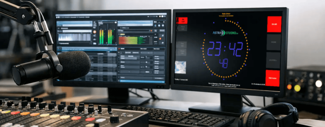 Professional On Air Clock Display for Studios