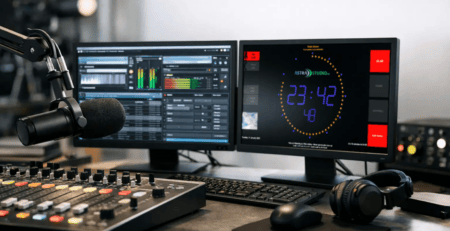 Professional On Air Clock Display for Studios