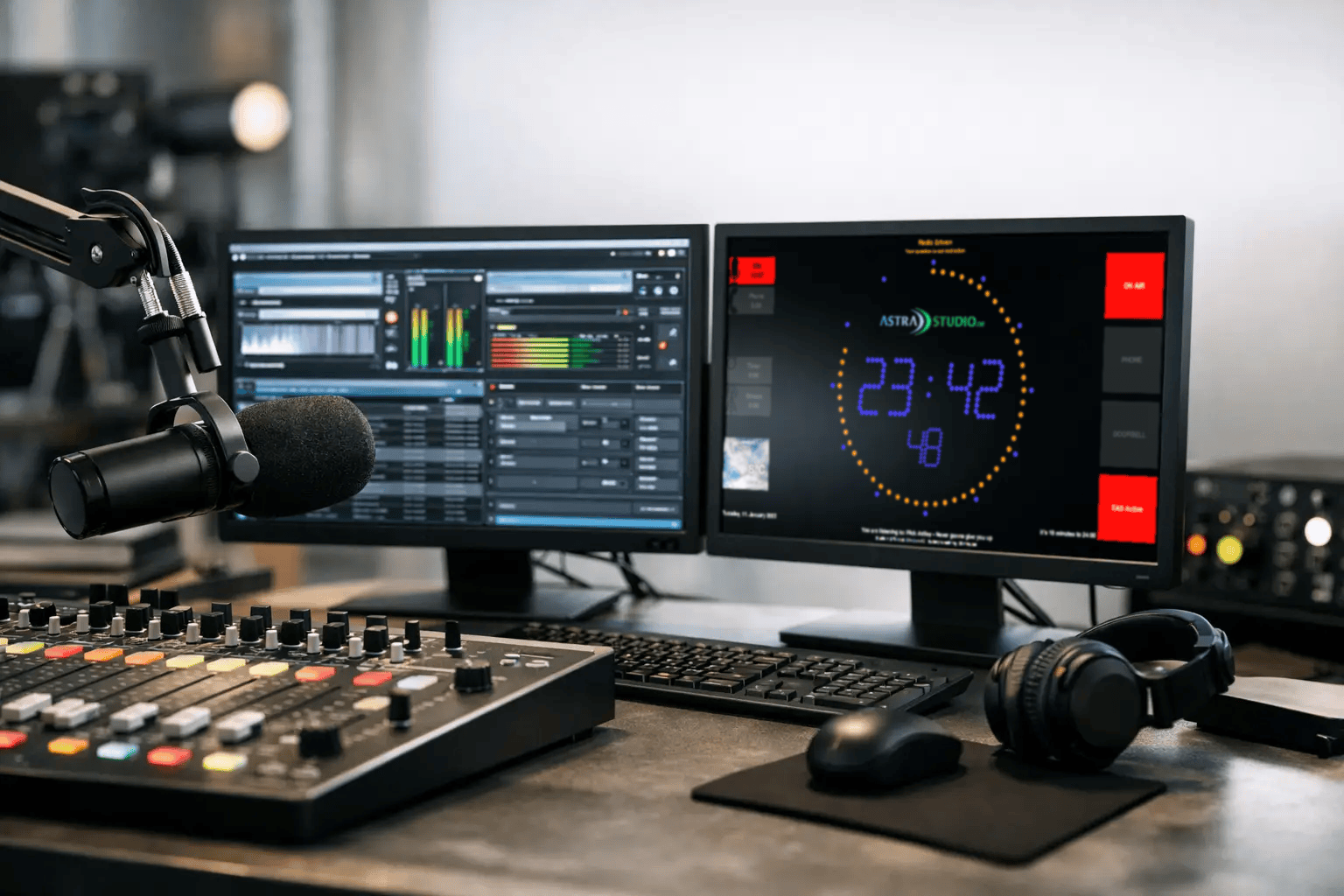 Professional On Air Clock Display for Studios